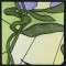 BFC0994 QIH or Regular Stained Glass Sunlit Flowers