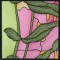 BFC0994 QIH or Regular Stained Glass Sunlit Flowers