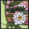 BFC0994 QIH or Regular Stained Glass Sunlit Flowers