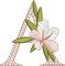 BFC31834 Spring Flowers Alphabet A