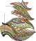 BFC1905 Ethnic Tribal Lion