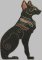 BFC2083 Large Egyptian Cats on Black