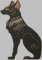 BFC2083 Large Egyptian Cats on Black