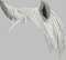 BFC2124 Large Portrait of a White Horse