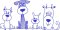 BFC2175 Cute Doggies