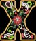BFC32223 Christmas Applique Alpha X