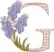 BFC31840 Spring Flowers Alphabet G