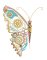 BFC32027  Metallic Steampunk Butterfly