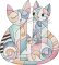 BFC32046 Cats in a Picasso Style 5