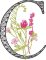 BFC32111  Graceful Floral Alphabet C