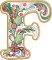 BFC32205 Christmas Applique Alpha F