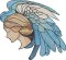 BFC32266 Stained Glass Angel