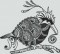 BFC1217 Decorative Elements Series Blackwork Birds