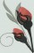 BFC1354 Red Roses - Black Scrolls