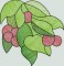 BFC1359 Stained Glass - Cockatoo in a Cherry Tree