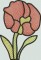 BFC1478 Tiffany Stained Glass Peony Window
