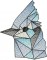BFC1674 Stained Glass Birds
