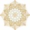 BFC1914 Circular Golden Mandala Quilt Blocks