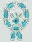 BFC0204 Lace Bowl & Doily Squash Blossom Necklace