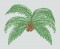 BFC0264 Lace Bowl and Doily-Tropical Palms