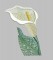 BFC0308  Lace Bowl & Doily  Calla Lily
