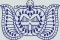BFC0639 Chinese Indigo Centerpiece, Borders and Corners