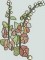BFC0914 Stained Glass- Hollyhock Triptych