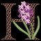 BFC31841 Spring Flowers Alphabet H
