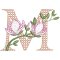 BFC31846 Spring Flowers Alphabet M
