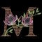 BFC31846 Spring Flowers Alphabet M