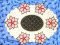 CCQ0047 - Poinsettia Oval Placemat