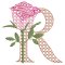 BFC31851 Spring Flowers Alphabet R