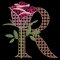 BFC31851 Spring Flowers Alphabet R