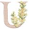 BFC31854 Spring Flowers Alphabet U