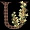BFC31854 Spring Flowers Alphabet U