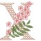 BFC31857 Spring Flowers Alphabet X