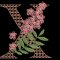 BFC31857 Spring Flowers Alphabet X
