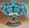 BFC0204 Lace Bowl & Doily Squash Blossom Necklace