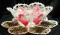 BFC0180 Lace Bowl & Doily Pink Magnolias