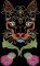 BFC2143 Brightly Embellished Cat with Flowers