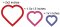 CCQ0318 - Heart Applique 3 sizes included