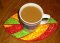 CCQ0386 - Leaf Mug Rug