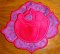 CCQ0415 - Rose Mug Rug - Coaster- Applique