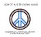CCQ0604 - Peace Sign Applique