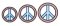 CCQ0604 - Peace Sign Applique