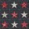 CCQ5026 - 9 Stars - on a quilt square and more