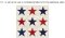 CCQ5026 - 9 Stars - on a quilt square and more