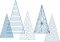 BFC1878 Golden Christmas Trees