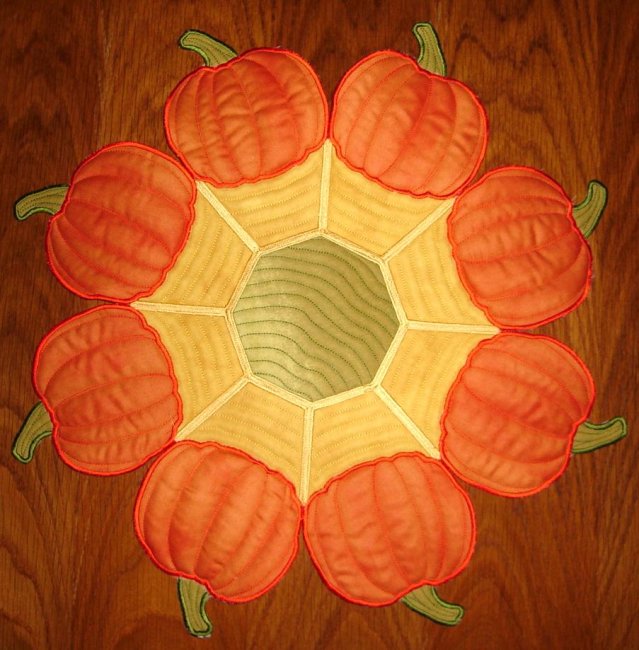 CCQ0109 - Pumpkin Doily and Bowl