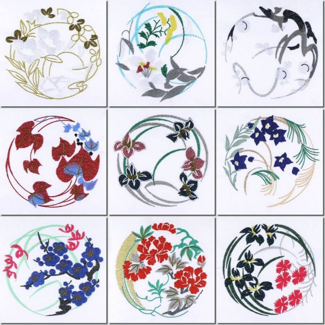 Japanese Quilt Circles Combo